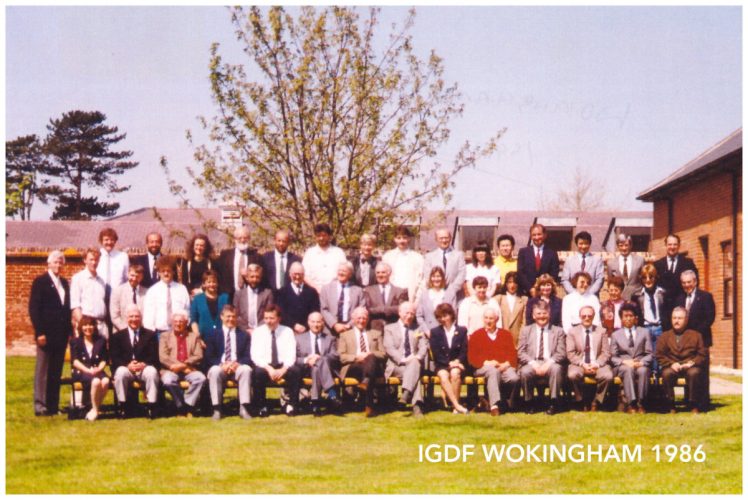 IGDF Wokingham 1986 Group photo at IGDF Wokingham in 1986.